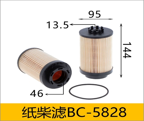 SN70316 10289138 Φίλτρο καυσίμου εκσκαφέα PU1059/2x Φίλτρο πυρήνα χαρτιού καυσίμου
